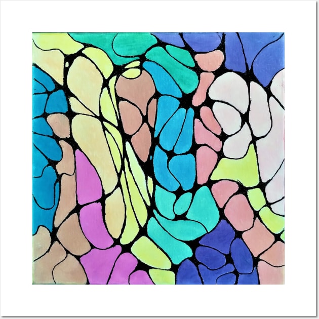 Stained Glass 1 Mosaics-Neographic Art,Relaxing Art,Meditaive Art Wall Art by born30